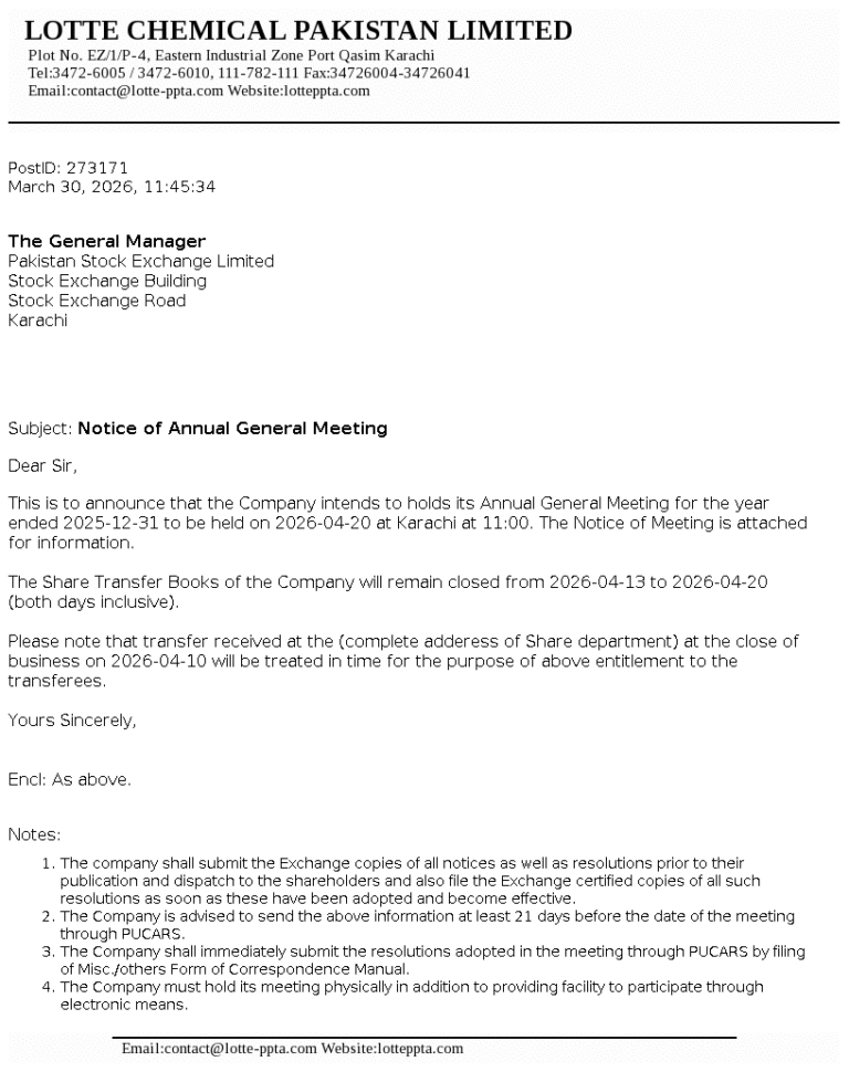 LOTCHEM Stock Analysis