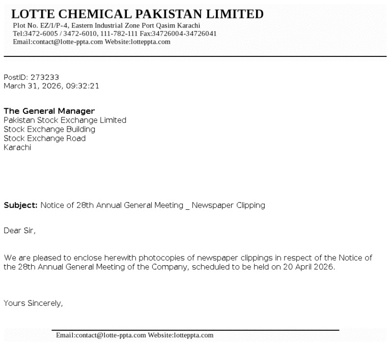 LOTCHEM Stock Analysis