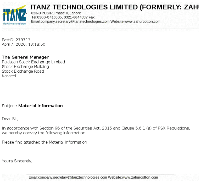 ITANZ Stock Analysis