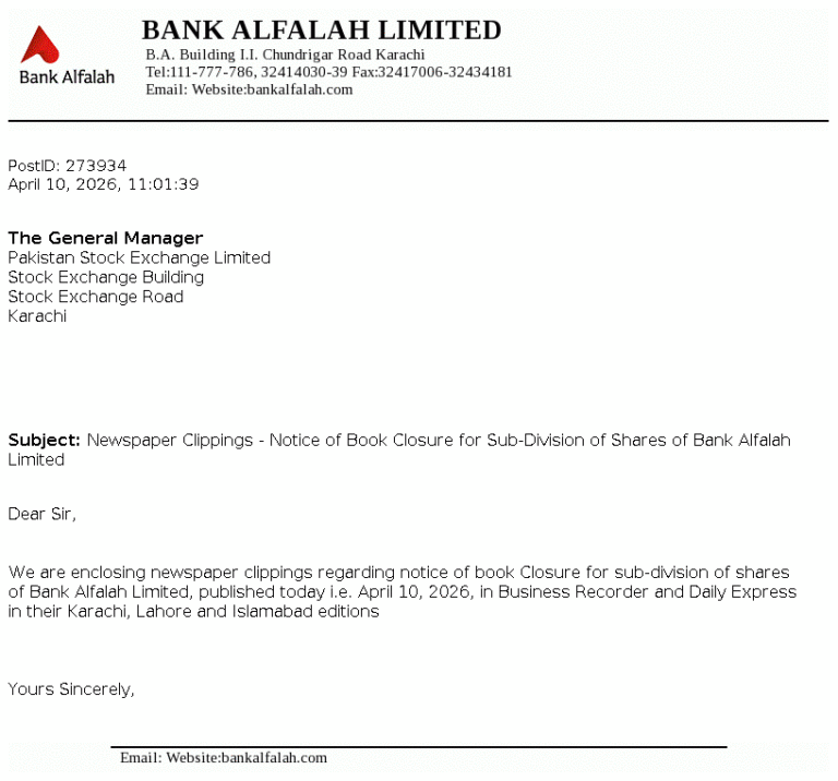 BAFL Stock Analysis