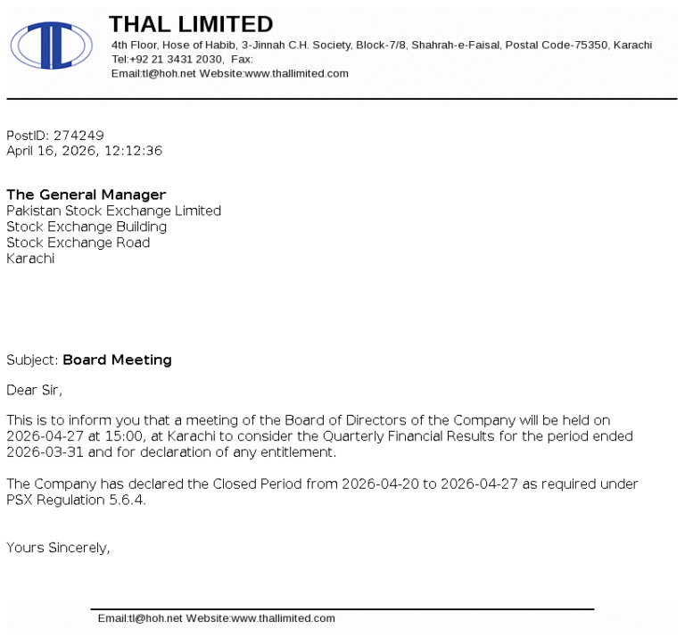 THALL Stock Analysis
