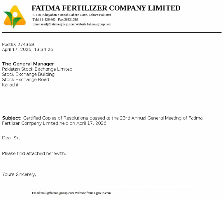 FATIMA Stock Analysis