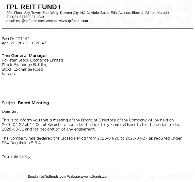 TPLRF1 Stock Analysis