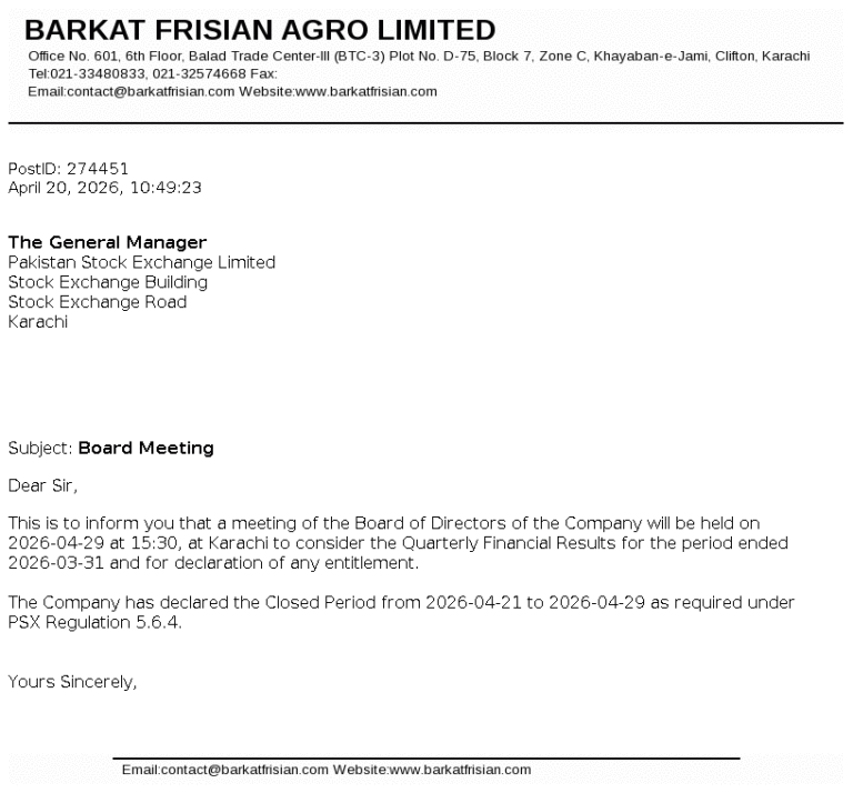 BFAGRO Stock Analysis
